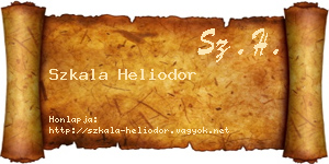 Szkala Heliodor névjegykártya